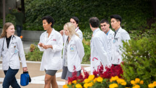 Medical students at the Health Sciences Campus (Photo/Chris Shinn)